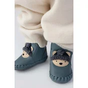 Donsje čevlji za dojenčke usnjeni Junus Booties Polar Bear