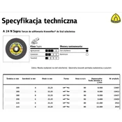 KLINGSPOR Brusilni disk 180 mm x 6,0 mm x 22,2 mm A24N Supra
