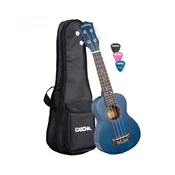 Sopran ukulele Premium Mahagonij moder za LEVIČARJE(s torbo in trzalicami) HH 2266L