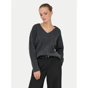 ONLY Pulover Mari 15360940 Siva Loose Fit