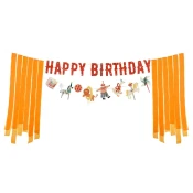 PartyDeco Banner Happy Birthday - Cirkus 275 cm