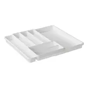 Bijela plasticna komoda za ladicu 39,7 x 34 cm Domino - Rotho