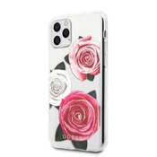 Guess OVITEK GUESS HARD ZA IPHONE 11 PRO Z ZAŠČITO PROZOREN CVETOČE VRTNICE