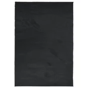 Vidaxl Preproga OVIEDO s kratkimi vlakni črna 200x280 cm