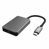 CELLY USB-C Hub 4xUSB-A port/ siva