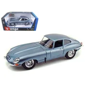Bburago 1:18 Jaguar E Coupe kovinsko srebrno modra