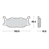 ZAVORNE OBLOŽNICE TRW ZF KH179 SINTER STREET YAMAHA XV 535 95-98, XJ 600 92-97, XVS 650 97-07, XJ 900 95-03, XV 1100 94-98, XV 1600 99-04, SPREDNJE