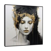 Canvas Slika na platnu Amy, Sa ramom, 50 x 50 cm, Crni