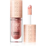 Makeup Revolution Shimmer Gloss bleščeči sijaj za ustnice odtenek Shine Pink 4.5 ml