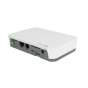 MikroTik Mikrotik KNOT -IoT Gateway with 650MHz CPU, 64MB RAM, 2 x 10/100Mbps Ethernet ports (PoE-in and PoE-out), built-in 2.4Ghz 802.11b/g/n Dual Chain wireless with integrated antenna, Bluetooth v5.2 with i (RB924i-2nD-BT5&BG77)