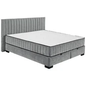MID.YOU POSTELJA Z VZMETNICO 180 cm  x 200 cm , tekstil, leseni material antracit