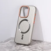 Torbica Magsafe Stripe za iPhone 15 Pro 6.1 siva