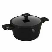 Berlingerhaus Lonec s titanovim premazom in pokrovom, premer 24 cm, iz kolekcije Matte Black