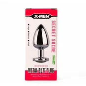 Metalni Butt Plug Crveni S X-MEN