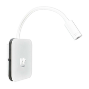 LED fleksibilna zidna lampica sa USB BASE LED/8W + LED/2W/230V bela