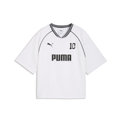 PUMA Sport Relaxed Jersey Women, Seasonal, White, XS