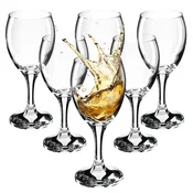 KADAX Komplet elegantnih kozarcev za belo vino, 6 kosov, 245 ml