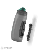 Steklenica Fidlock TWIST SET + podstavek za okvir, 590 ml, siva