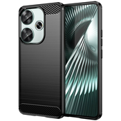 TPU gel ovitek Brushed Carbon za Xiaomi Poco F6 - črn
