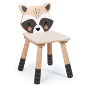 Drevená stolička mýval Forest Racoon Chair Tender Leaf Toys pre deti od 3 rokov TL8824