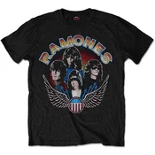 Ramones Vintage Wings Photo Black L Majica