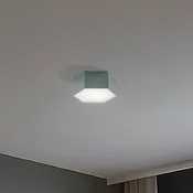 Argon LED stropna svetilka Libre, sivkasto zelena, jeklo, 3.000 K - Dnevna soba/jedilnica - svetlo zelena - Kovina