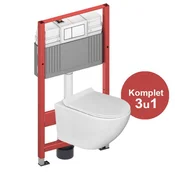 Ugradbeni komplet toalet Tece SET sa visecom WC školjkom Optimo rimless