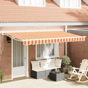 vidaXL Tenda za zamenjavo za okvir 4x2 m Črtasta večbarvna