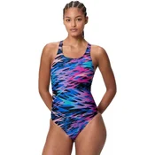 Speedo hyperboom print medalist black/pink m - uk34
