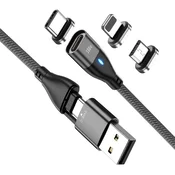 Magnetni kabel 6v1, Power Delivery, 100W (20V/5A), 1m
