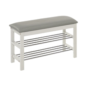 Ormaric za cipele 48x81 cm bijela/siva