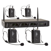 MALONE brezžični mikrofonski set Duett Quartett Fix V3 (4-kanalni UHF, doseg 50m)