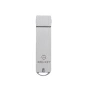 USB disk KINGSTON IRONKEY 128GB S1000, 3.0, kovinski, strojna zaščita, s pokrovčkom (IKS1000B/128GB)
