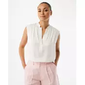 Mexx Ženska bluza Violet MF006100461W, Bez rukava, Prljavo bela