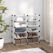 Stalak za cipele prozirni 84 x 32 x 88,5 cm PP