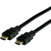 VALUE Value HDMI priključni kabel HDMI-A vtič\, HDMI-A vtič 2.00 m črna 11.99.5692 #####4K UHD\, dvojno oklopljen HDMI kabel, (20419283)