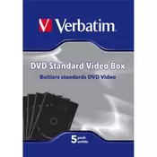 VERBATIM PLASTIČNE ŠKATLICE ZA DVD-JE 5/1