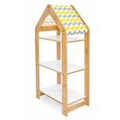 HANAH HOME Višenamenska polica Multipurpose Shelves 3 Natural White Yellow
