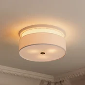 Globen Lighting stropna svetilka Noah, premer 50 cm, bela - Dnevna soba/jedilnica - Skandinavski - Tkanine/tekstil