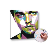 Slikanje po številkah LEONARDO DICAPRIO | nizka težavnost - brez okvirja
