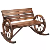 Homestar Gugalnik klop za 2 osebi 105x88x74 cm rjav
