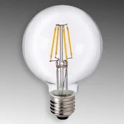 Sylvania LED steklena svetilka E27 6W 827 G80 z žarilno nitko prozorna