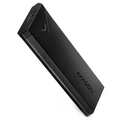 AXAGON škatla za M.2 NVMe SSD / EEM2-UB2 / USB-C / USB 3.2 Gen2 / črna / 20 cm kabel USB-C do USB-C