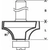 Rezkar za zaoblitev Expert for Wood, 8 mm, D 31,75 mm, R1 9,5 mm, L 18 mm, G 60 mm