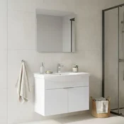 HANAH HOME Kupatilski ormarić sa umivaonikom i ogledalom (2 komada) Purus 80 326