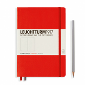 Notebook Medium (A5) Hardcover, Tačke, crveni