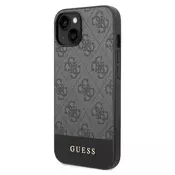 GUESS Maska za telefon iPhone 15 6.1 GUHCP15SG4GLGR, Siva