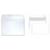 KUVERTA B5 - 17,5 X 25,0 CM, BELA - 90 GR, 1/1