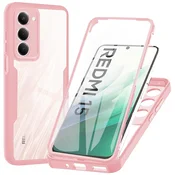 Hibridni Full body ovitek Techsuit ColorVerse 360 za Xiaomi Redmi 15 5G/4G - pink
