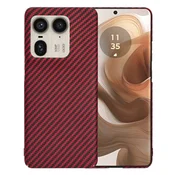 Trden TPU ovitek Techsuit Carbonite FiberShell za Motorola Edge 50 Ultra - red